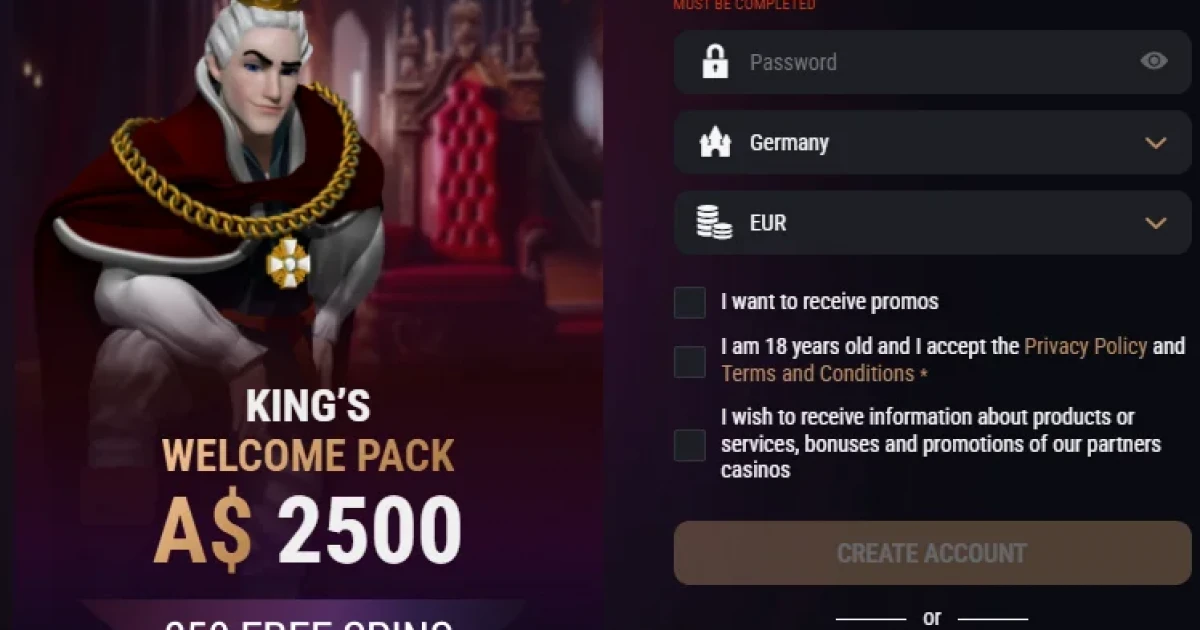 King Billy Casino Login