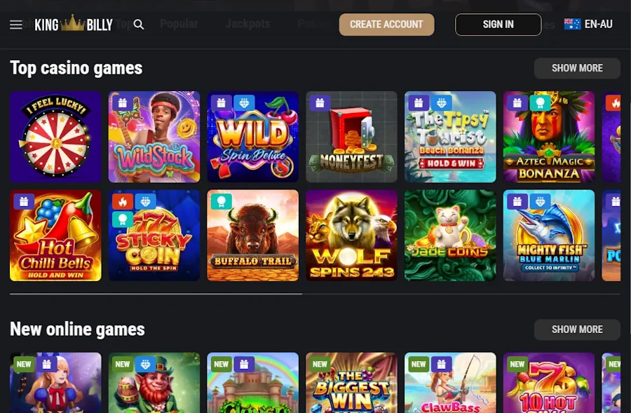 kingbillywin casino games